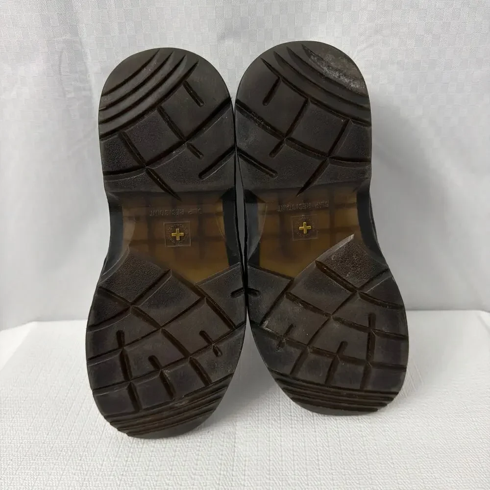 Dr Martens Boots Mens Size 8 Sussex Black Classic Leather Lace Up Ankle Chukka